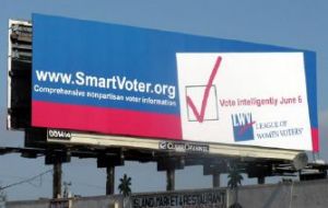 Billboard advertising Smart Voter in Palo Alto